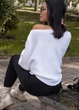 Светр "Летюча миша" Молочний 44-48 Oversize Anika 000005581 - изображение 2