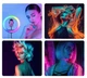 Кільцева Led лампа 26 см MJ-26 з тримачем для телефону RGB на 16 кольорів - зображення 3