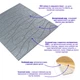 Панель декоративная с рельефным рисунком 3D Sticker Wall Silver 700x700x6mm (D) SW-00001951 - изображение 2
