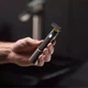 Аккумуляторный триммер для бороды и тела Micro Trimmer портативный для сухого бритья с 3 насадками - изображение 2