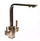 Кран на кухню двойной излив GLOBUS LUX GLLR-0111-9-BRONZE бронзовый латунь 000019252 - изображение 4