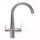Змішувач для кухні із краном для фільтрованої води GLOBUS LUX GLLR-0999-8-STSTEEL сатин латунь 000019257 - зображення 3