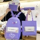 Рюкзак 4 в 1 шкільний для дівчинки XGO BAG (набір: рюкзак, шоппер, пенал, сумочка), фіолетовий - зображення 2