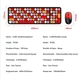 Бездротова Клавіатура та Миша TWolf TF350 2.4G ретро стиль 1600 DPI USB red - зображення 9