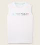 Майка Tom Tailor Tanktop with logo print L Білий 1041866ХХ20000 - зображення 4