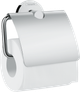 Держатель туалетной бумаги Hansgrohe Logis Universal 41723000, с крышкой - изображение 1