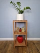 Стелаж (этажерка) 880х360х360 мм WoodDecor из натурального дерева 3 полочки покрытый маслом - изображение 1