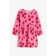Платье длинный рукав розово-красное Сердце H&M 92см (400097709) - изображение 1