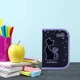 Пенал школьный для девочки Kite Catsline "Киса" 20х14х3.9 см 1 отделение с 1 отворотом каркасный на молнии темно-синий с фиолетовым (K24-621-3) - изображение 6