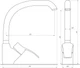 Кран на кухню одновентильный GLOBUS LUX GLQU-0203S-BIG-6-MARONE коричневый латунь 000019217 - изображение 4