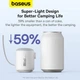 Насос Baseus Pocketgo Portable Air Pump Stellar (C11157700221-00) білий - зображення 9