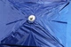 Зонт садовий торговий 3х3 метри зі срібним напиленням та вітровим клапаном, синій - зображення 4