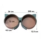 Миска Taotaopets 198807 Green для котов двойная с ушками - изображение 5