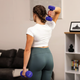 Гантели для фитнеса неопреновые круглые Hop-Sport HS-V040DR 2x4кг фиолетовый - изображение 3