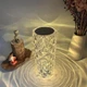 Настольная лампа ночник Роза RGB Crystal Rose. Проекционный светильник торшер Rose Diamond Table Lamp кристалл серсорная c пультом - изображение 8