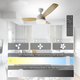 Люстра світлодіодна з вентилятором LUMINARIA FAN WOOD 48W+55W R-APP-1060x390 WHITE 220V IP20 з пультом ДУ - зображення 3