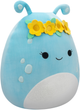 Maskotka Squishmallows Natnat - Pastel Blue Alien W/Flower Crown (196566412323) - obraz 5