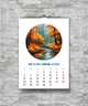 Календарь настенный перекидной АКВАРЕЛЬ КРУГИ 13 ЛИСТОВ ENTERSTORE 42х29.7 см (ART 250152) - изображение 11