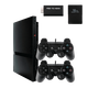 Набор Консоль Sony PlayStation 2 Slim SCPH-7xxx Chip Black Б/У + Геймпад Проводной RMC + Карта Памяти 16MB + Адаптер HDMI - изображение 1