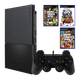 Набор Консоль Sony PlayStation 2 Slim SCPH-9xxx Europe Black Б/У + Игра Grand Theft Auto III Английская Версия + Grand Theft Auto: Vice City + Grand Theft Auto San Andreas - изображение 1