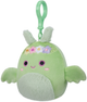 Плюшевий брелок Squishmallows Tove - Mint Green Mothman W/Flower Crown and Fuzzy Belly (196566406971) - зображення 3