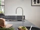 Cмеситель для кухни с выдвижной лейкой HANSGROHE Talis M54 сатин латунь 72801800 - изображение 6