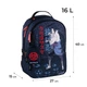 Рюкзак Kite Education teens Naruto 40x27x15 см 16 л темно-синій (NR24-2569M) - зображення 2