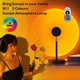 Проекційний світильник Sunset Lamp RGB з USB 16 кольорів заходу сонця світанку з пультом - зображення 7