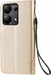 Чехол книжка Xiaomi Redmi Note 13 (чехол кот и дерево) Gold (35776-2A) - изображение 2