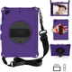 Чехол STR EVA Apple iPad 9 (2021) 10.2 экран с подставкой и ремнём для ношения на плече Purple - изображение 1