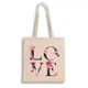 Екошопер Bookopt ВК4072 LOVE (квіти), бежевий - изображение 2