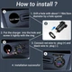 Врезная USB зарядка QC 3.0+PD Type-C 65W с вольтметром Питание от аккумулятора Металлическая Red - изображение 5