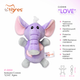 М'яка іграшка Tigres Слоник LOVE 16 см (ІГ-0202) - зображення 2