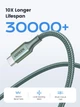 Кабель зарядный UGREEN USB C to USB C Charger Cable 100W кабель для быстрой зарядки 2 м Green (90794) - изображение 5