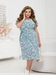 Плаття зі вшитим текстильним поясом ST-Style 12521 58-60 М'ятна - зображення 1