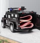 Дитяча машина сейф скарбничка CASH TRUCK поліція з кодовим замком та купюроприймачем для паперових грошей та монет. Чорна машинка вантажівка - зображення 5