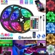 Светодиодная лента USB многоцветная RGB 5 м c пультом и управлением с телефона RGB5050 - изображение 1