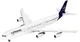 Сборная модель-копия Revell Самолет Airbus A340-300 Lufthansa Уровень 4 Масштаб 1:144 (RVL-03803) - изображение 1