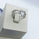Кольцо серебряное с кубическим цирконием "LOVE" 18 2.86 г - изображение 5