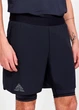 Спортивні гібридні шорти чоловічі для бігу CRAFT Pro Trail Shorts (2 в 1) 1912447-999000 Black XXL - зображення 3