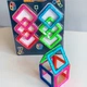 Дитячий мігнітний конструктор Magnetic Sheet 6 квадратних деталей LT 1006 (120/2) - изображение 2