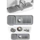 Силиконовый коврик на мойку под смеситель Dacky HomeGoods Gray - изображение 3