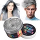 Временная краска-воск для волос Melao серебристая Silver Gray Цветной воск для волос 120 ml - изображение 2