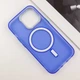 Чохол TPU+PC Lily with MagSafe для Apple iPhone 13 Pro Max (6.7") Blue - изображение 4