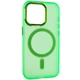 Чохол TPU+PC Lily with MagSafe для Apple iPhone 13 Pro Max (6.7") Neon Green - изображение 2