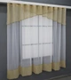 Кухонна занавіска VR-Textil № 078к бежевий з білим 280х170 см (52-0881) - зображення 2