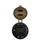 Автомобильное зарядное устройство 2 USB QC3.0 12-24В врезная розетка, с вольтметром, синяя подсветка (80153) - изображение 3