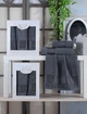 Набор полотенец Gulcan Cotton - Ornament Dark Grey 50*90+70*140 - изображение 3
