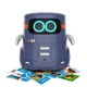 Розумний робот із сенсорним керуванням та навчальними картками - AT-ROBOT 2 (темно-фіолетовий, озвуч.укр) - зображення 4