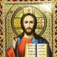 Ікона триптих в оксамиті ажурна синя - зображення 4